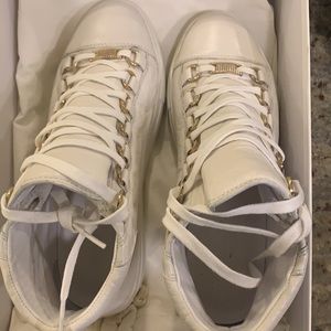 Womens white balenciaga arena high top size 37